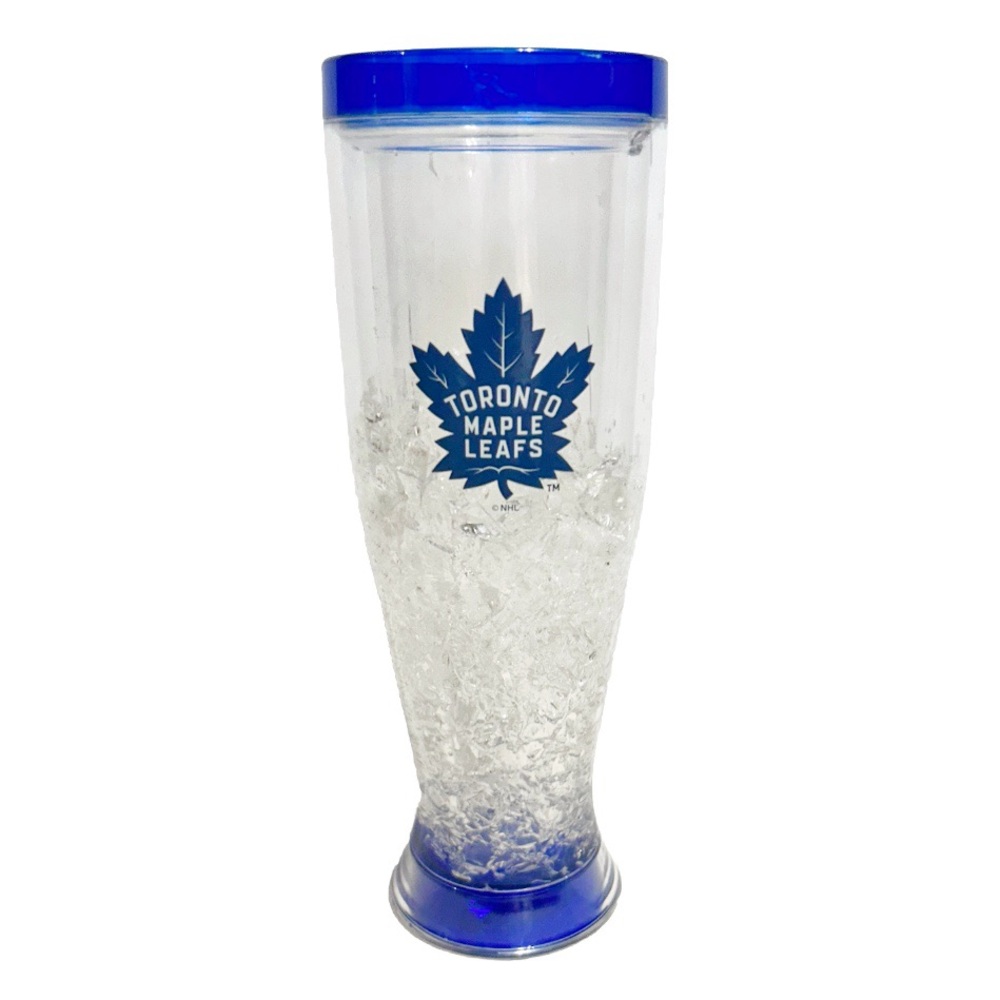 NHL Toronto Maple Leafs Hockey Team Freezer Beer Mug Glass Ice Cooler Blue Cup